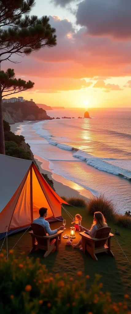 camper en bord de mer